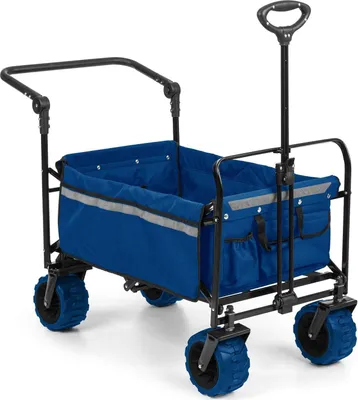 Produktbild von Famanu Handwagen bis 70 kg mit Sicherheitsgurten und teleskopischem Griff