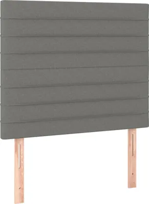 Produktbild von vidaXL Kopfteil Dunkelgrau 100 x 5 x 118/128 cm Stoff