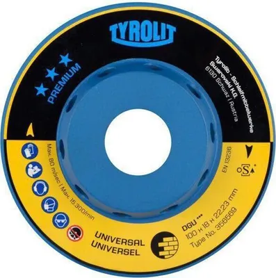 Immagine prodotto di Mola diamantata Premium 100 mm per calcestruzzo e granito 22,23 mm TYROLIT