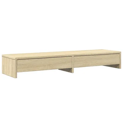 Immagine prodotto di vidaXL Supporto per monitor con cassetti in rovere Sonoma 100 x 27 x 15 cm in materiale derivato dal legno