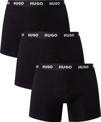 Produktbild von HUGO 3er-Pack aus Baumwoll-Stretch-Boxershorts, Schwarz M