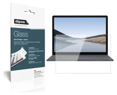 Produktbild von 2x Schutzfolie für Microsoft Surface Laptop 3 13.5 Zoll - Anti-Shock 9H Folie dipos Glass Kunststoffglas