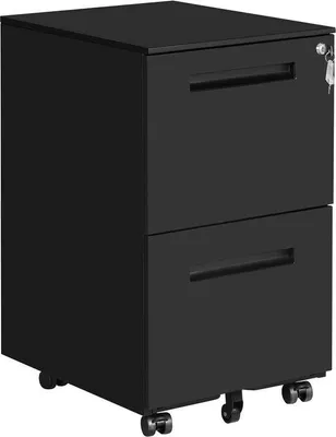 Produktbild von Famanu Archivschrank Mobil mit 2 Schubladen und Schloss - für Büroorganisation