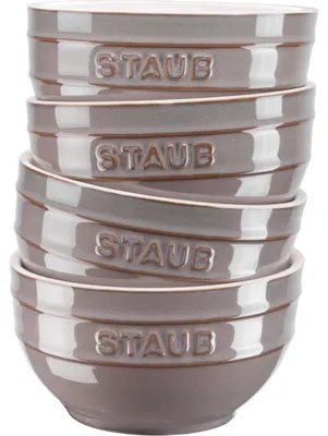 Produktbild von Staub Ceramique 40508-148-0 Schüsselset, 4-Tlg  Antik-Grau  Keramik Antik-Grau
