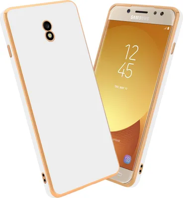 Produktbild von Cadorabo Schutzhülle für Samsung Galaxy J5 2017 Hülle in Weiß Handyhülle TPU Silikon Kameraschutz Etui Case