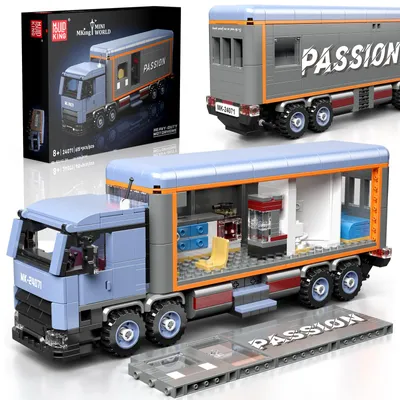 Immagine prodotto di Mould King 24071, set di costruzioni a blocchi per camion da campeggio pesanti, kit creativo, set di blocchi per camion, modello di auto, adatto a bambini/adulti/collezionisti dai 8 anni in su (615 pezzi)