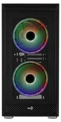 Produktbild von Aerocool Graphite V3, Midi Tower, PC, Schwarz, ATX, micro ATX, Mini-ITX, ABS, SPCC, Stahl, Blau, Grün, Rot