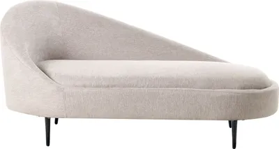 Obrázek produktu pro BELIANI Lenoška taupe polyesterové čalounění levostranná černé nohy moderní design nábytek do obývacího pokoje