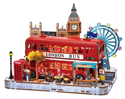 Productafbeelding van 2Kids Toys 3D houten puzzel, miniatuurscène: Londen