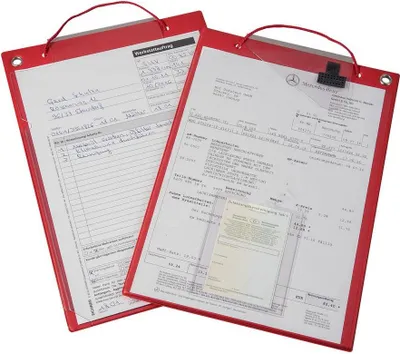 Immagine prodotto di Borsa porta-ordini Eichner con chiusura a velcro e 2 scomparti, rosso - 9015-00463