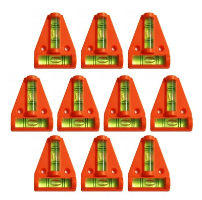 Produktbild von Set mit 10 Wasserwaage mit Schraubenlöchern (orange)