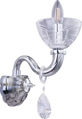 Produktbild von Wandleuchte, Kristalle, Glas, Chrom, H 37 cm