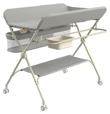 Immagine prodotto di Fasciatoio, regolabile in altezza, design salvaspazio, GRIGIO
