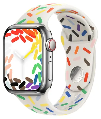 Produktbild von Apple Pride Edition Sportarmband, Pride, 38/40/41/42mm (Series 10/11/12)