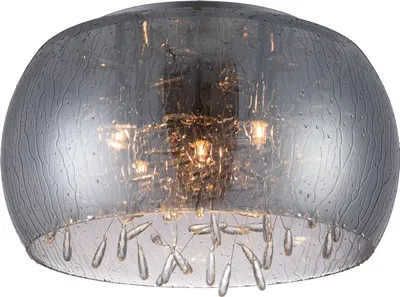 Produktbild von LED Deckenleuchte ATMOSPHERA 5xG9/7W, silber/rauchfarben, Ø: 40 H: 29 cm, Fassung G9, dimmbar