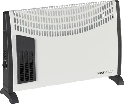 Produktbild von Clatronic KH 3433 Indoor Black, White 2000 W Elektrický pokojový ohřívač s ventilátorem CLATRONIC Barva výrobku: černá, bílá, Vhodné pro: Vnitřní, Nastavitelný termostat: Ano, Možnosti umístění: Stropní, Nástěnný, Tepelný výkon: 2000 W