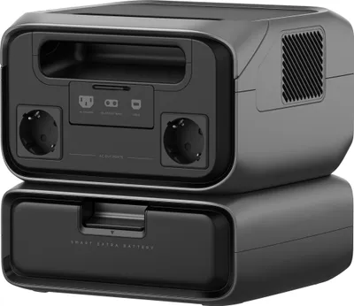 Produktbild von EcoFlow River 3 Max, Lithium-Eisen-Phosphat (LiFePO4), AC, Zigarettenanzünder, Solar, USB, 572 Wh, 320 W, 600 W, Reiner Sinus