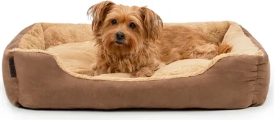 Produktbild von lionto Hundekissen mit Wendekissen, 75x60 cm, braun/beige /2