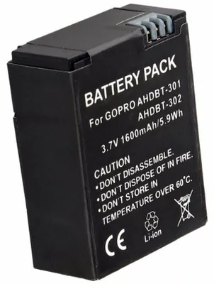 Immagine prodotto di TRX Batterie GoPro/ 1600 mAh/ Hero3/ Hero3+/ unoriginell