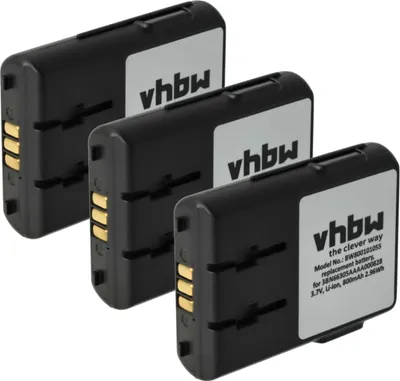 Produktbild von vhbw 3x Akku Ersatz für Alcatel 3BN66305AAAA000828 für schnurlos Festnetz Telefon (800 mAh, 3,7 V, Li-Ion)