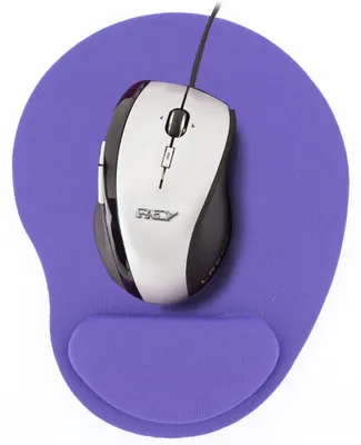 Produktbild von Ergonomische, lila Mauspad mit Gel-Handgelenkauflage für komfortables Arbeiten am Computer