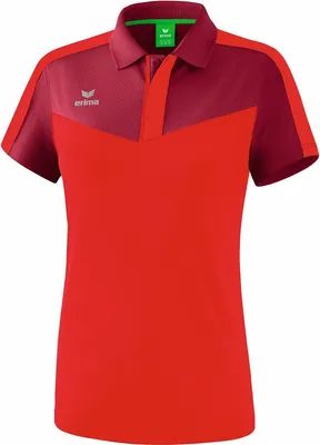 Produktbild von Erima Squad Poloshirt Damen - Bordeaux / Rot