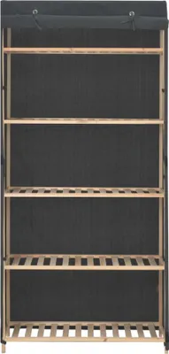 Obrázek produktu pro vidaXL Šatní skříň šedá 79 x 40 x 170 cm Látka