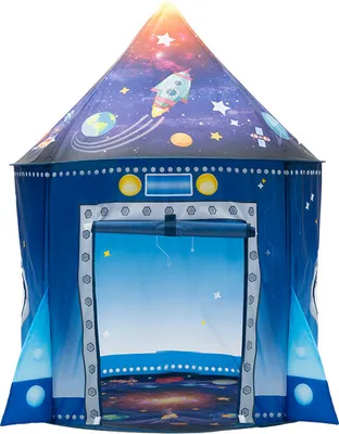Obrázek produktu pro Stan pro děti do domu, na zahradu, domeček, kosmická loď 135 x 100 cm, raketa