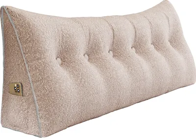 Produktbild von Velký ergonomický plyšový polštářek na opěrku hlavy, polštářek na čtení, klínový polštářek, zádový polštářek, odpočinkový polštářek, dekorativní polštářek