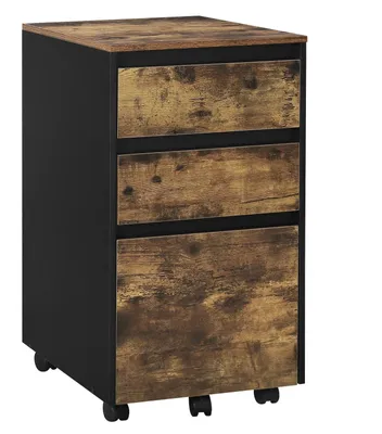 Obrázok produktu pre Mobilný odkladací box - Nočný stolík - Konferenčný stolík - Príkonový stojan - Kancelária - 40x70x40 cm - Drevená archívna skrinka