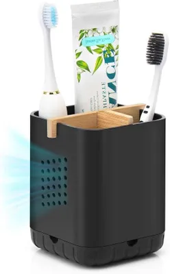 Produktbild von Halter Badezimmerorganizer - Schwarz - Abnehmbar