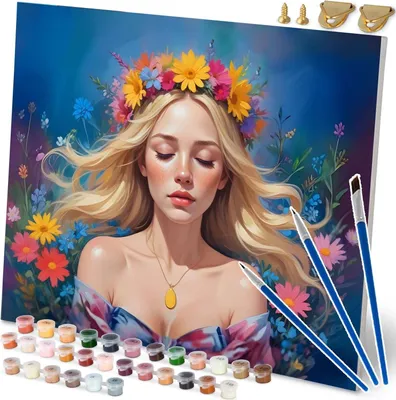 Image de Peinture par numéros 40x50 cm Massido Portrait de femme