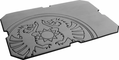 Produktbild von Petromax Haft-Auflage für Kühlbox kx50, grau mit Drachenemblem, selbstklebend...