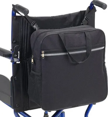 Obrázek produktu pro Velká taška na invalidní vozík 37 x 37 cm, černá, outdoorová