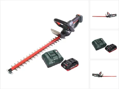 Image de Metabo HS 18 LTX 65 Taille-haie sans fil 18 V 63 cm + 1x Batterie 4,0 Ah + Chargeur