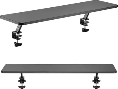 Produktbild von Monitorständer 13"32" bis max. 20kg Tischplatte Regal 100x26cm Regalbrett Tischhalterung Tischbefestigung Schreibtisch Befestigung
