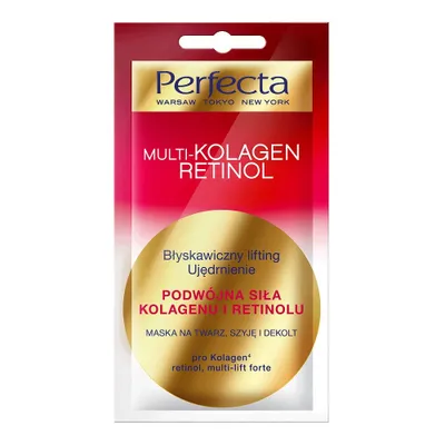 Obrázok produktu pre Multi-kolagénová maska na tvár, krk a dekolt - proti starnutiu, 8 ml.