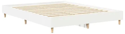 Immagine prodotto di vidaXL, struttura del letto, 2 pezzi, bianca, 152 x 203 cm, realizzata in materiale composito di legno