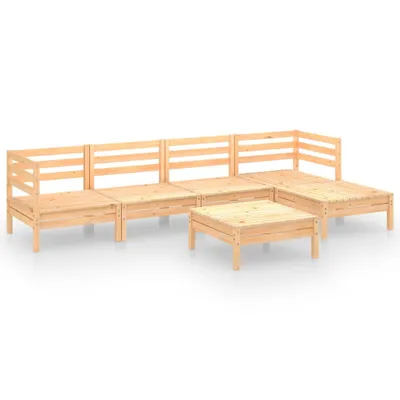 Produktbild von vidaXL 6-tlg. Garten-Lounge-Set Massivholz Kiefer