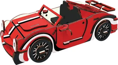 Zdjęcie produktu dla Puzzle 3D Woodcraft Czerwone kabriolety