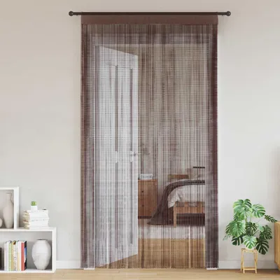 Obrázek produktu pro vidaXL Závěsy z nití 2 ks 100 x 250 cm hnědé