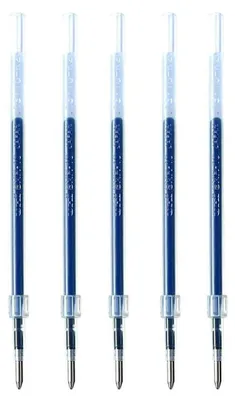Produktbild von uni SXR-10 Jetstream Kugelschreiber-Nachfüllpatronen - Set mit 5 Stück - 1,0 mm - Blau