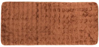 Productafbeelding van TENDANCE Badmat, douchemat, badtapijt, 50 x 120 cm, bruin, met een vachtlook