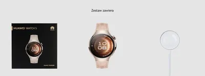 Obrázek produktu pro Huawei WATCH 5, 3,51 cm (1.38"), AMOLED, Dotyková obrazovka, GPS, 51 g