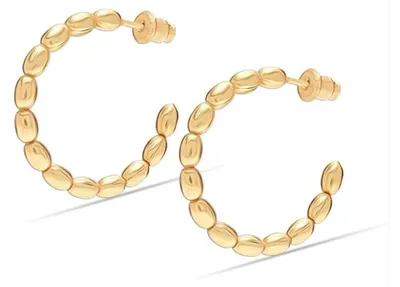 Immagine prodotto di Orecchini a cerchio da donna Bibei, forma a C, modello BIPE078