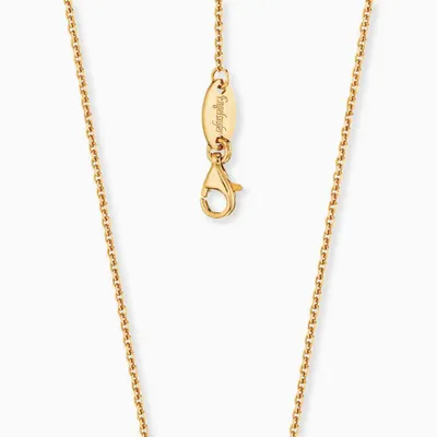 Produktbild von Engelsrufer ERNA-43-19G Anker-Kette Gold Plated 4-fach Diamantiert 43 cm