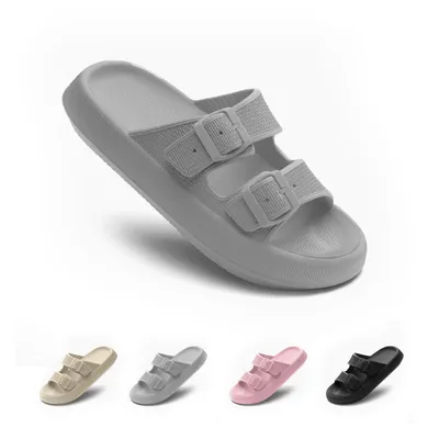 Produktbild von Cozislides Badeschuhe Damen Badeschlappen Herren Cloudyzz Schlappen Rutschfest Hausschuhe Wolken Mit Verstellbaren Schnallen Schuhe Bequeme Sandalen