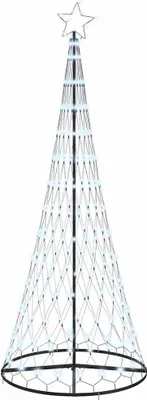 Zdjęcie produktu dla vidaXL Choinka LED z 295 diodami LED, zimna biel, 250 cm, metalowa