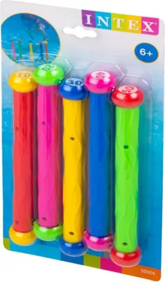 Image de Intex 55504 - UNDERWATER PLAY STICKS (Bâtons de jeu sous-marins)