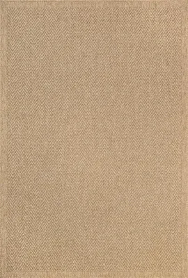 Productafbeelding van Bodemmat - ongeveer 120 x 170 cm - waterbestendig - jute-look, geschikt voor balkon of terras